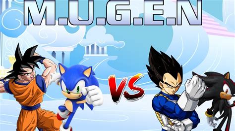 Mugen Request Sonic And Goku Vs Vegeta And Shadow Youtube