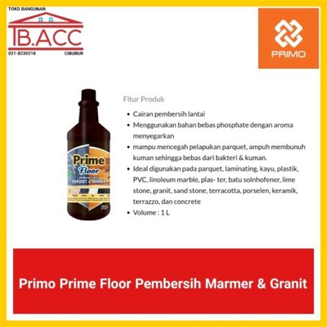 Jual Pembersih Marmer Parquet PRIMO PRIME FLOOR 1 Liter Jakarta