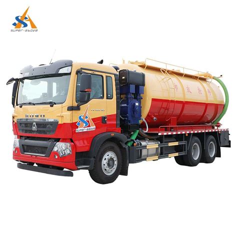 Super Above Fecal Truck Sinotruk HOWO 6 4 16000L 20cbm Septic Tank