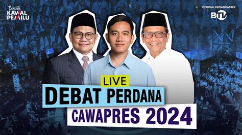 LIVE Debat Cawapres Perdana Pemilu 2024 YouTube