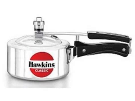 Silver Aluminium Classic Cooker 05 Liter Hawkins Cooker For Home At