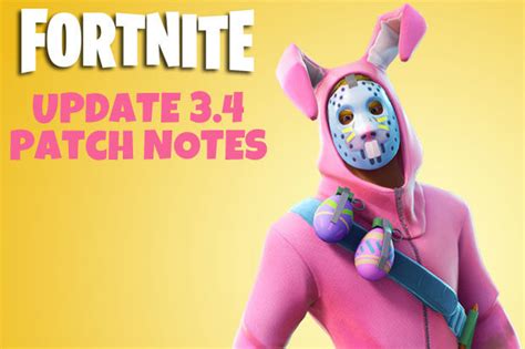 Fortnite Update 34 Patch Notes Confirmed New Skins Weapons As Server Downtime Begins Daily Star