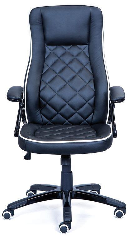 Fauteuil De Bureau Simili Cuir Noir Titane LesTendances Fr