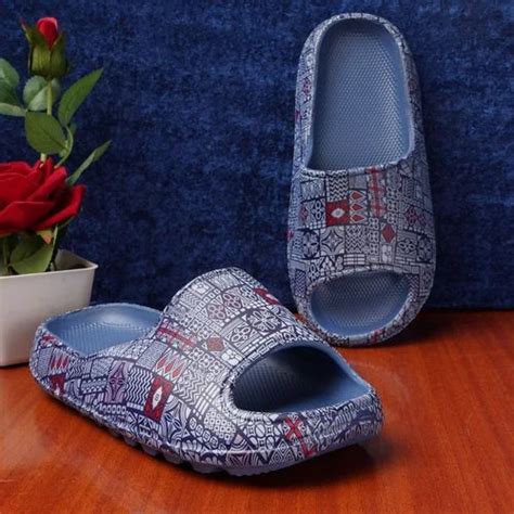 Blue Base EVA Women Printed Flip Flop Slipper At Rs 265 Pair In New