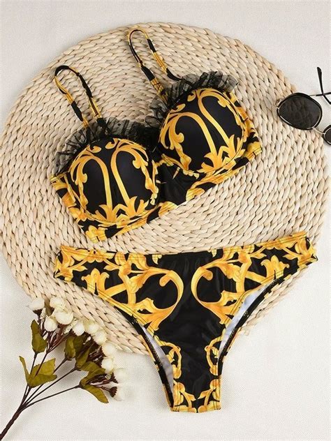 Online Fashion Emmiol Baroque Underwire Bikini Set Bikinisets