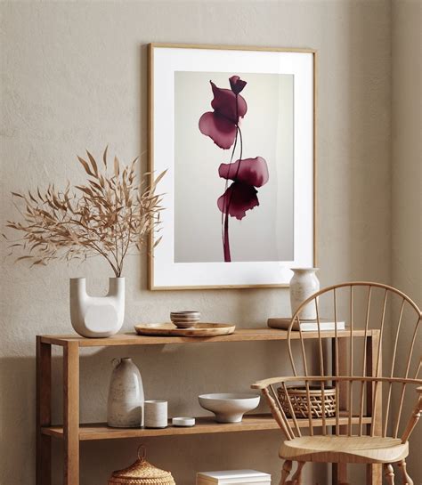 5 Teilige Weinrote Wand Kunst Drucke Wein Drucke Minimalistische