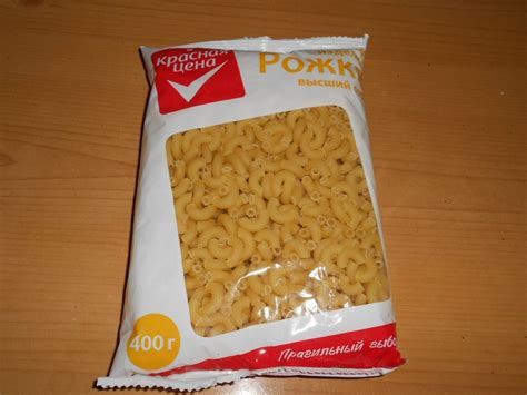 Макаронные изделия Красная цена Рожки | отзывы