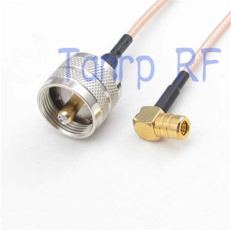 In Uhf Male Plug To Smb Female Jack Right Angle Rf Adapter Connector