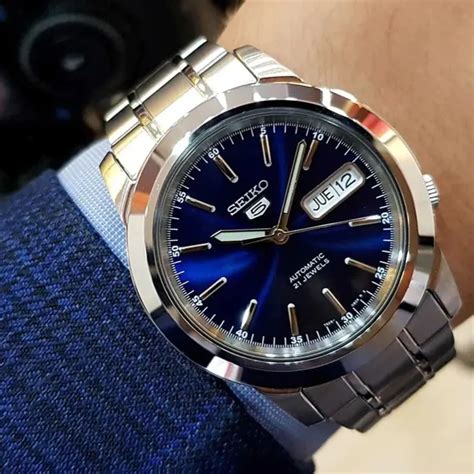 Seiko Automatic Blue Dial Men S Watch Snke K