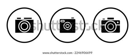 Camera Icon Camera Icon Black White Stock Vector (Royalty Free ...