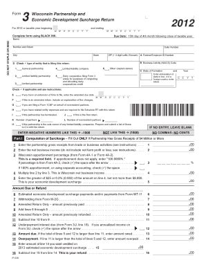 Fillable Online Revenue Wi Form Wisconsin Partnership Fax