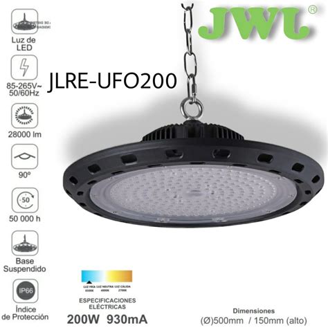 Campana Led Tipo UFO Suspendido 200w Lighting King