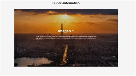 Como Hacer Un Carrusel De Imagenes Automatico En Html Y Css Youtube