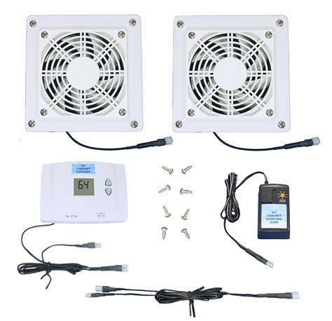 Buy Zone Av Cabinet Cooling Fans With Digital Thermostat White Model