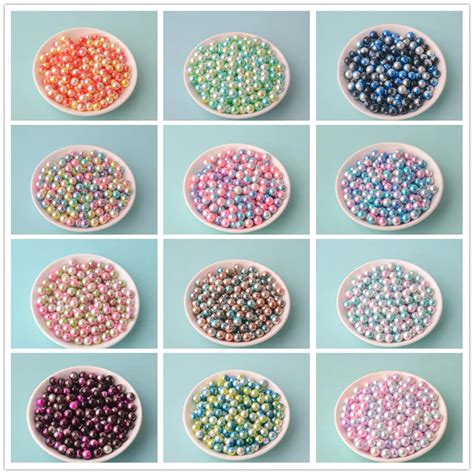 Loose 3mm 12mm 15 Color No Holes Pearl Diy Mermaid Imitation Pearl Bead