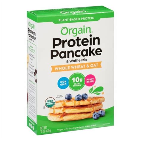 Orgain® Organic Whole Wheat & Oat Protein Pancake & Waffle Mix, 15 oz - Kroger