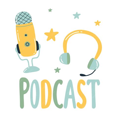 Premium Vector | Podcast concept doodle style vector illustration