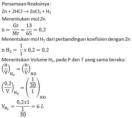 Contoh Soal Stoikiometri Larutan Dan Pembahasannya