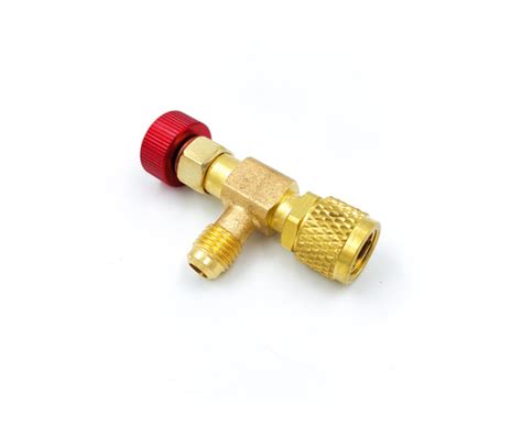 Вентиль с нажимом на ниппель fc-34a (hc-1221) гайка 5/16"(r410, r32 ...