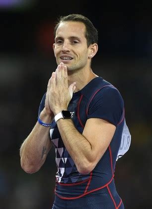 Renaud Lavillenie France Reacts During Mens Editorial Stock Photo