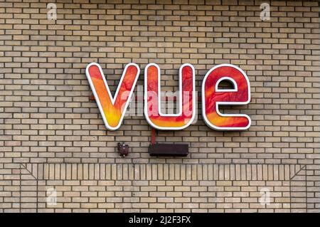 VUE cinema sign logo Stock Photo - Alamy