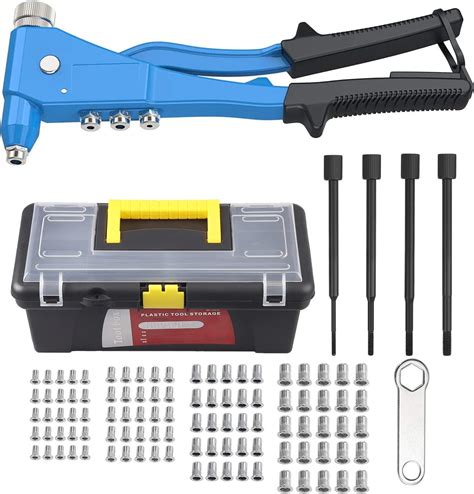 Esynic Piezas De Remachadora De Mano Resistente De Pulgadas Kit