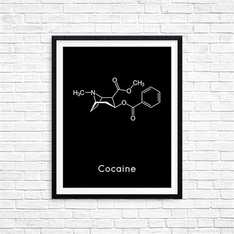 Instant Download Cocaine Molecule Coke Drugs Chemistry Print Science ...