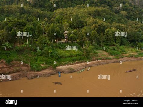 Nam Ou River In Nong Khiaw Village Stock Photo Alamy