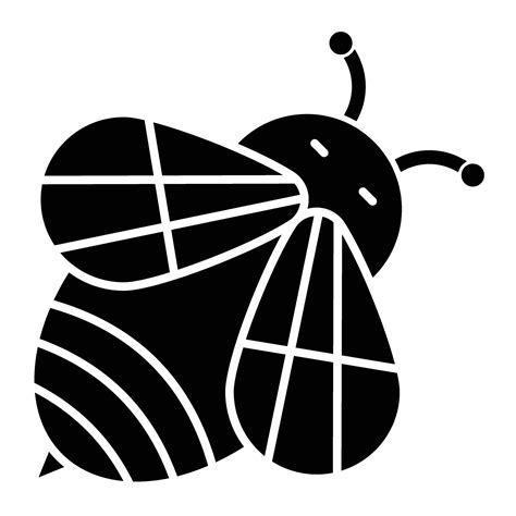 Bee Glyph Icon Design 46379644 Vector Art At Vecteezy