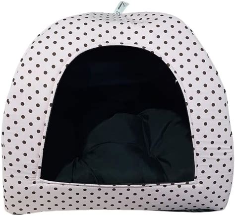 Cama Pet X Casinha Cabana Toca Iglu Almofada C Es Gato Rosa G