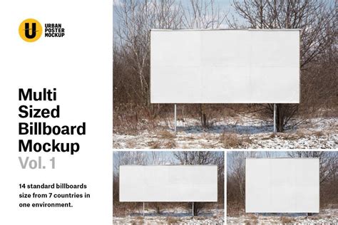 Multi Sized Billboard Mockup Vol1 Billboard Mockup Billboard