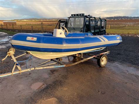 Avon 4m Rib Rigid Inflatable Speed Boat Searider Adventure In Forfar