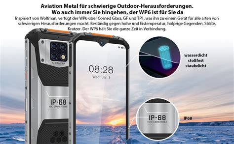 Oukitel Wp Ip Outdoor Smartphone Ohne Vertrag Mah Akku