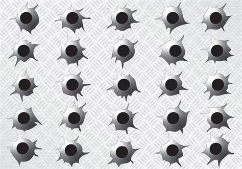 Metal Bullet Holes 96017 Vector Art at Vecteezy