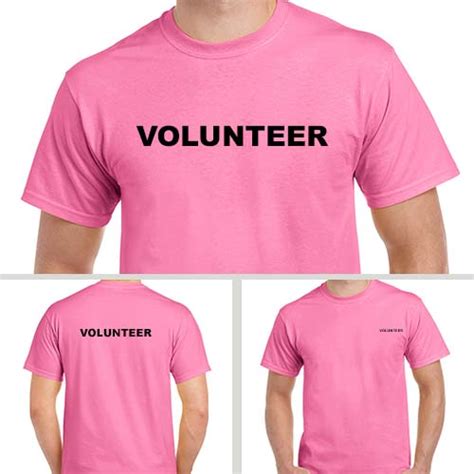 Custom Printed Volunteer Shirts Charity And Volunteer Uniforms