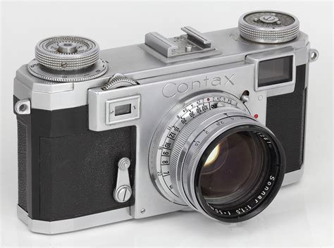 Zeiss Ikon Contax Iia Black Dial Camera With Zeiss Opton Sonnar Lens 50mm