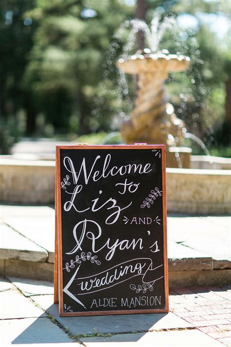 Playful Chalkboard Wedding Sign