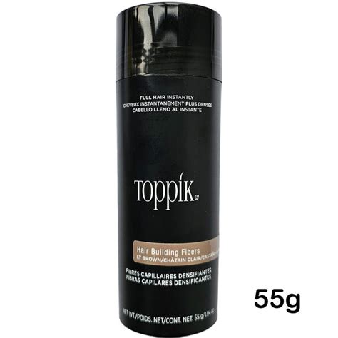 Toppik Hair Building Fibers Light Brown 55g — Home Express