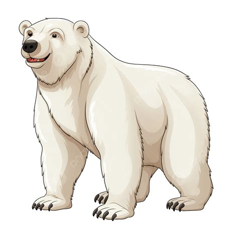 dibujo realista de oso polar
