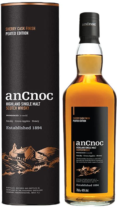 AnCnoc Sherry Cask Finish Peated Edition Highland Single Malt Scotch