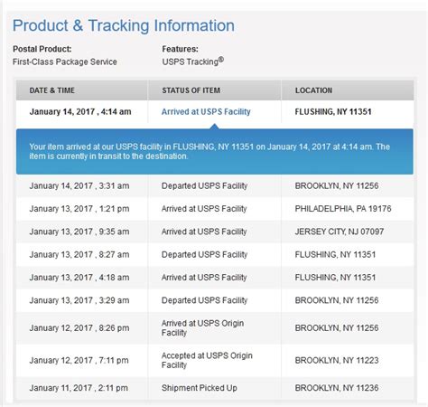 USPS package tracking | Racing Forums