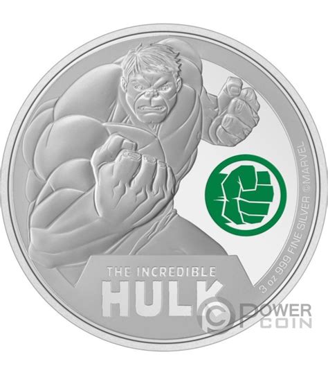 Incredible Hulk Marvel Classic Superheroes Oz Silber M Nze Niue