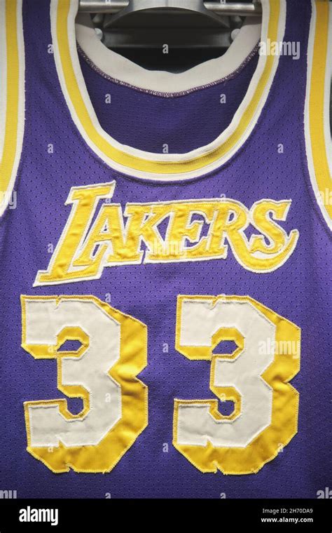 The Los Angeles Lakers Number Shirt Jersey Worn By Earvin Magic