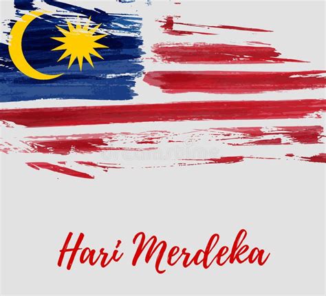 Malaysia Independence Day Hari Merdeka Holiday Stock Vector Illustration Of Merdeka Nation