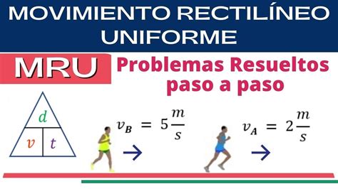 Movimiento Rectilineo Uniforme Mru Ejercicios Resueltos Nivel Hot Sex