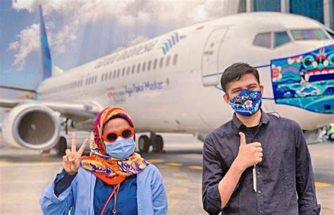 Juara Kompetisi Masker Pesawat Garuda Karya Desainer Asal Kuansing