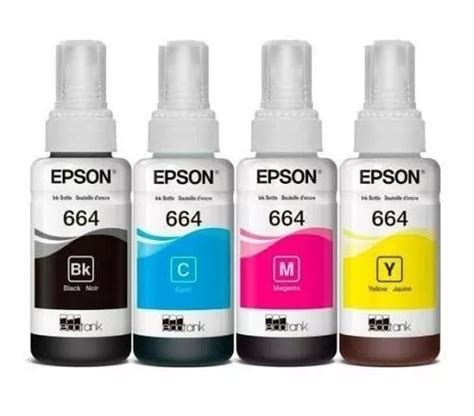 Tintas Epson Originales T664 Ecotank L210 L355 L555 MercadoLibre