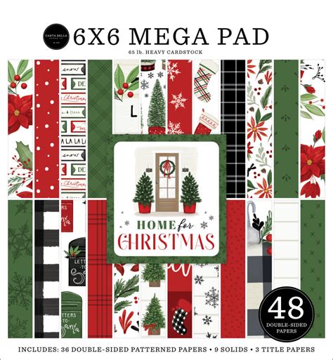 Home For Christmas 6x6 Mega Paper Pad Bastel Welt Schobes