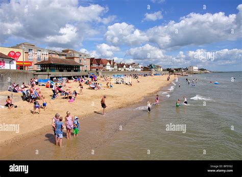 Beach View Walton On The Naze Essex England United Kingdom Stock