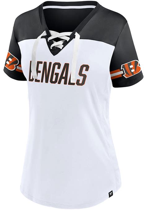 Cincinnati Bengals Womens Dueling Fashion Football Jersey - WHITE